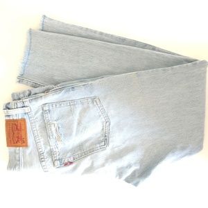 Levi's 501 Skinny Distressed High Rise Paint